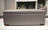Storage Ottoman | Italian Leather | Fractus Modern Motion Storage Ottoman with Tray Table Desk | Mofit Home Furniture