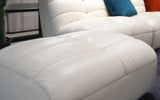 Ottoman | Italian Leather | Corus Modern Motion Sectional Sofa | Mofit Home Furniture