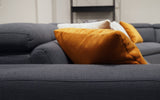Sectional with Cushion | Fabric | Angelica Modern Motion Reclining Sectional | Mofit Home Furniture