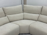 Blossom Curve Power Reclining Sectional with Console Table