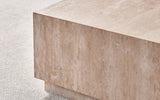 Marbella Travertine Square Coffee Table