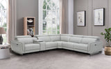 Orchidea Modern Motion Recliner with Console Table